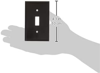 Leviton 1-Gang Toggle Device Switch Wallplate, Standard Size, Thermoset, Device Mount, 85001, Brown