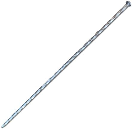 18" Spiral Landscape Timber Spikes - Galvanized Steel Nails - 1 Gauge Steel - Sandbaggy (18 inch, 25, Count)
