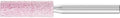 PFERD Vitrified Bond Mounted Point, Aluminum Oxide, Shape W179, 3/8" Diameter x 1-1/4" Length, 1/4" Shank, 45750 RPM, 46 Grit (Pack of 10) - Part 33575