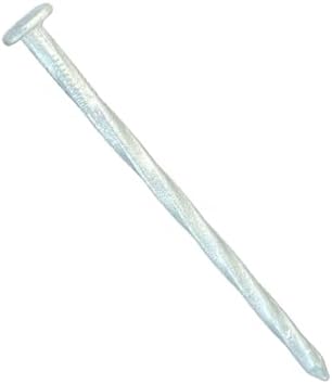 Sandbaggy 4 Inch Galvanized Artificial Turf Stakes - Spiral Landscape Nails - Ground Spikes/Pins for Synthetic Grass, Lawn, Edging, Weed Barrier Fabric, Garden (Steel, 1200)