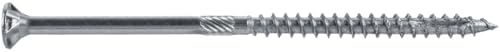 #10 x 4 Silver Star Stainless Steel Wood Screw Torx/Star Drive Head - Grade 305 Stainless Steel Torx/Star Drive Wood Screws - (1 Pound - 56 Approx. Screw Count)