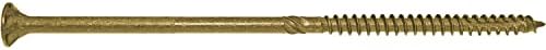 Jake Sales #14 x 6 Bronze Coated Multipurpose Wood Screw Torx/Star Drive Flat Head (1 Pound - 25 Approx. Screw Count) Exterior Coated - ACQ Compatible Wood Screws