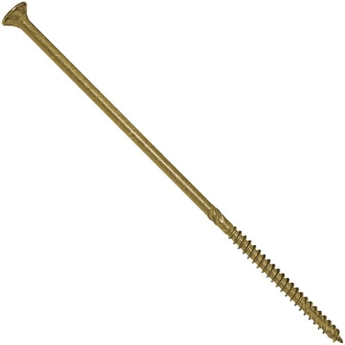 14 x 7 Bronze Coated Multipurpose Wood Screw - Torx/Star Drive Flat Head Exterior Coated - ACQ Compatible - 5 POUNDS - 110 Screws