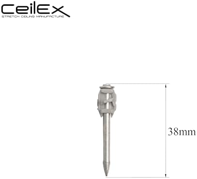 500x Collated Concrete Nails 1-1/2 Inch (38mm) for Hilti BX 4 (BX4) Cordless Concrete Nailer, B4 MX Collated Strip, Full Round Head Hardened Steel Pins for Metal Track, Drywall & Concrete