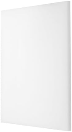 MECCANIXITY UHMW Sheet Ultra High Molecular Weight Polyethylene Sheet, 1/4" Thick Hard HDPE Plastic Sheet Board for Marine Board,DIY Craft, Marine Plywood 12" x 12" White