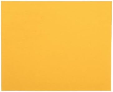 3M Gold Abrasive Sheet, 02549, P80 Grade, 9 in x 11 in, 50 Sheets per Pack