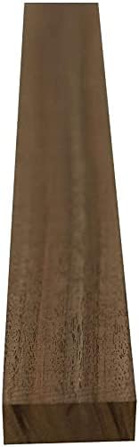 Exotic Wood Zone Kiln Dried Black Walnut Lumber Boards for Woodworking, Hardwood Crafting, Furniture Making, Wood Carving, Cabinetmaking, Woodturning and DIY Projects - 3/4" x 6" x 18" (2 Pieces)