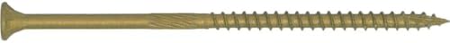 10 x 5 Bronze Coated Multipurpose Exterior Coated - ACQ Compatible Wood Screw Torx/Star Drive Flat Heads - CASE Qty 42 Boxes 1,554 Screws