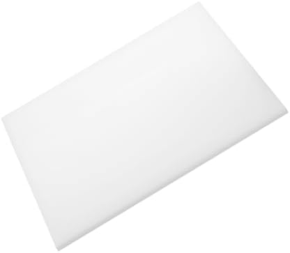 MECCANIXITY UHMW Sheet Ultra High Molecular Weight Polyethylene Sheet, 1/8" Thick Hard HDPE Plastic Sheet Board for DIY Craft 6" x 6" White