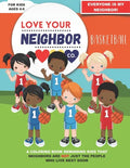 Love Your Neighbor Co.: Basketball - Coloring Book for Kids Ages 4, 5, and 6 - Preschool, Kindergarten: Girl and Boy Basketball Players, Court - Paperback