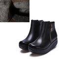 Plus size women's shoes short tube women's boots