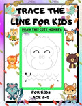 Trace the Line for Kids Age 2-5: draw cute animals Step-by-Step Guide to Learn drawing size 8.5X11 inche - Paperback