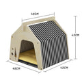 Pure Solid Wood Multi-layer Winter Warm All-weather Cat Climbing Frame Christmas Cat Nest