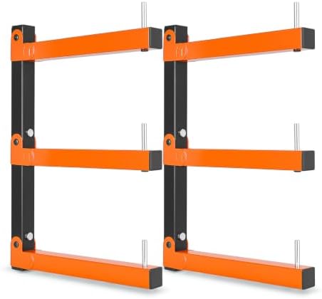 VEVOR Lumber Rack, 3-Tier 2-Pack 110 lbs per Tier, Foldable Wood Storage