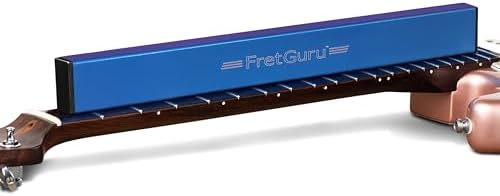 FretGuru Sanding Beam Fret Leveler (16" ~400mm) Professional guitar luthier leveling file includes 240, 320, 400, 600 Grit Advanced Film -Backed Ceramic Sandpaper naphtha based adhesive remover wipes