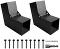 30° Angle Slant Pergola Bracket Kits,2-Way L-Shaped Slant Roof Post Brackets with Stainless Steel Screws for 6" x 6"(Actual:5.5" x 5.5") Lumber for Outdoor Pergola,Proch,Passageway - 2Pack