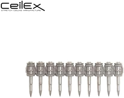 1000x Collated Concrete Nails 1-1/16 Inch (27mm) for Hilti BX 3 (BX3) Cordless Concrete Nailer, B3 MX Collated Strip, Full Round Head Hardened Steel Pins for Metal Track, Drywall & Concrete
