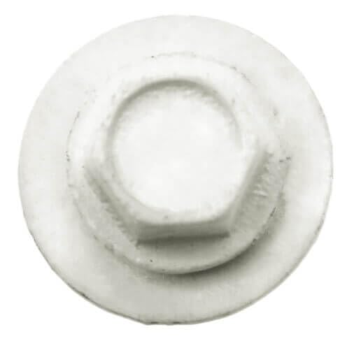 Metal Roofing Screws: (2000) 10 x 1-1/2" Bone White Hex Head Sheet Metal Roof Screw. Self Starting Metal to Wood siding Screws. EPDM Washer. Colored Head