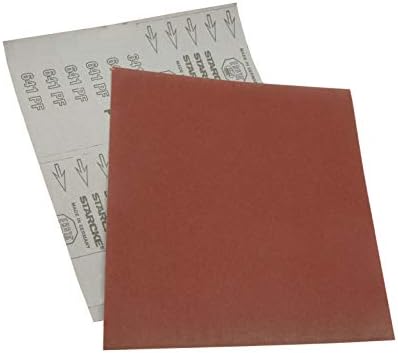 Starcke 25 Pack STARCKE 9” x 11” 400 Grit Cloth Aluminum Oxide Sandpaper Sheets for Wood, Metal & Automotive
