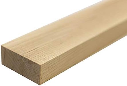 Exotic Wood Zone Hard Maple Lumber Turning Square Blanks 2” x 2” (4 Pc) (2" x 2" x 24")