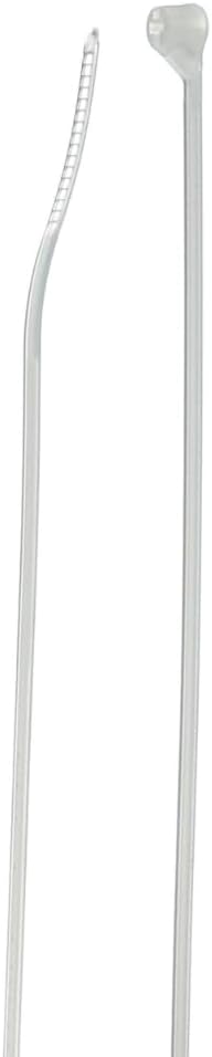 Thomas & Betts TY25M 7" Natural Cable Ties, 50 lb Tensile Strength, Stainless Steel Barb and Infinite Locking Positions, Corrosion Resistant Nylon for Indoor Application, 1000 Pack