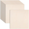 AWIZOM 12 Pcs Basswood Plywood Sheets 18x18x1/8 Inch Unfinished Wood Board