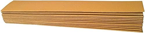 Starcke Premium Gold Aluminum Oxide Longboard Sanding Sheets 2-3/4 x 16-1/2 Inch - Hook And Loop Sandpaper For Wood, Auto Body, Paint, Metal, And Plastics (25, 220 Grit)