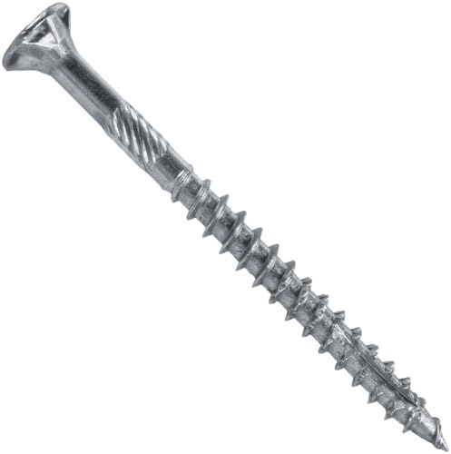 #10 x 2-1/2" Silver Star Stainless Steel Wood Screw Torx/Star Drive Head - Grade 305 Stainless Steel Torx/Star Drive Wood Screws - (Full Box - 2,000 Approx. Screw Count)