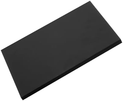 MECCANIXITY UHMW Sheet Ultra High Molecular Weight Polyethylene Sheet, 1/2" Thick Hard HDPE Plastic Sheet Board for DIY Craft 6" x 8" Black