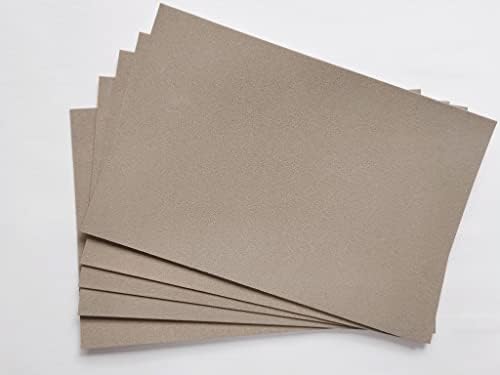 Sanded Pastel Paper,21.49" X 15.4" Brown Art Supplies,Craft Sandpaper,Large Heavyweight Sand Paper for Artists Pencils & Charcoal Soft Oil Pastels(5 Sheets Brown)