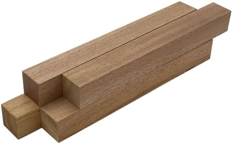 Mahogany Turning Blank Squares - 1.5" x 1.5" (4 Pcs) (1.5" x 1.5" x 24")