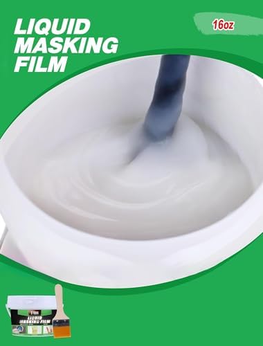 E-SDS Masking Liquid Tape, 16 fl.oz Transparent Peelable Coating for Window