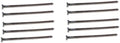 Peach Country Outdoor Heavy Duty (10 Count) - Round Metal Landscape & Paver Edging Anchoring Stake, 10-Inch Length - Bright Spike Timber Nail, Tent Spikes, Camping, Trapping, Landscape, (10)