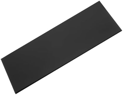 MECCANIXITY UHMW Sheet Ultra High Molecular Weight Polyethylene Sheet, 1/8" Thick Hard HDPE Plastic Sheet Board for Marine Board,DIY Craft, Marine Plywood 12" x 6" Black