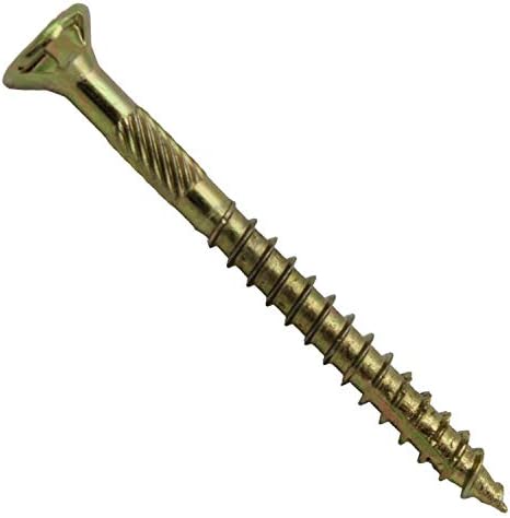 Jake Sales #9 x 2 Gold Star Wood Screw Torx/Star Drive Flat Head (Full Box - 3,000 Screw Count) - Multipurpose Torx/Star Drive Wood Screws
