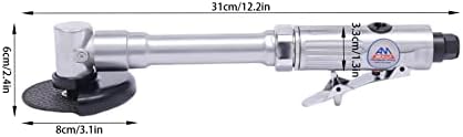 1/4" Air Angle Edge Die Grinder Cutter Polisher Air Tools 18000 RPM Long Handle Pneumatic Cutting Machine Grinding