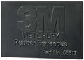 3M 05517 Wetordry 2-3/4" x 4-1/4" Rubber Squeegee, (Case of 50)