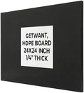 Black HDPE Sheet 24x24 Inch 1/4" Thick, 6 mm Marine Grade HDPE Plastic Board, Waterproof Heavy Duty Black Panel for Boat, DIY, Workbench & Outdoor Projects