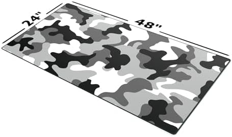 Gamer Boss - Gaming Mouse Pad - 48 x 24 Inches - 4mm Thick with Stitched Edges, Non-Slip Rubber Base, Premium Cloth Mousepad, Desk Mat for Laptop, Keyboard, Computer & PC (Mega, Camo)