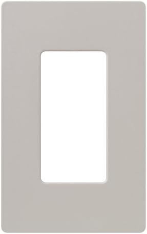 Lutron Claro 1 Gang Decorator/Rocker Wallplate, Satin, Taupe (1-Pack) | SC-1-TP