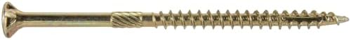 Jake Sales #10 X 3-1/2" Gold Star Wood Screw Torx/Star Drive Flat Head - Multipurpose Torx/Star Drive Wood Screws - CASE Qty 42 Boxes 2,268 Screws