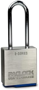 PACLOCK's 2-Series Padlock, UCS, 5/16" Diameter Hard. Stainless Steel Shackle, 2-1/2" Tall, High Performance 6-Pin Cylinder, One Lock Keyed to a Number U-Pick! w/ 2 Keys, Stainless Steel