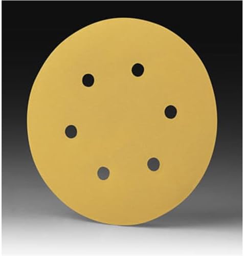 3M Stikit Gold Disc Roll Dust Free 236U, 01083, 6 in, P80 Grade, 75 Discs Per Roll, Automoitve Abrasives