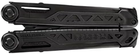 Gerber Gear Dual-Force Multitool - Heavy Duty, Center Axis Driver, Blunt Nose Pliers with Saw, Wire Cutters, Bit Storage, and More - Black