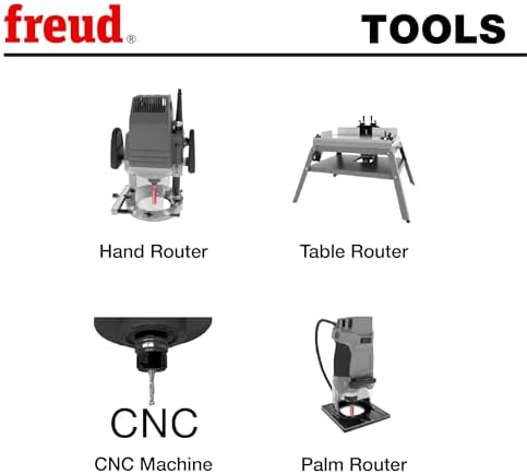 Freud 89-660: 3 Piece Undersized Plywood Bit Set (1/4" Shank)