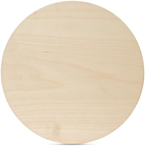Wood Circles 24 inch, 1/8 Inch Thick, Birch Plywood Discs, Pack of 2 Unfinished Wood Circles for Crafts, Wooden Rounds by Woodpeckers