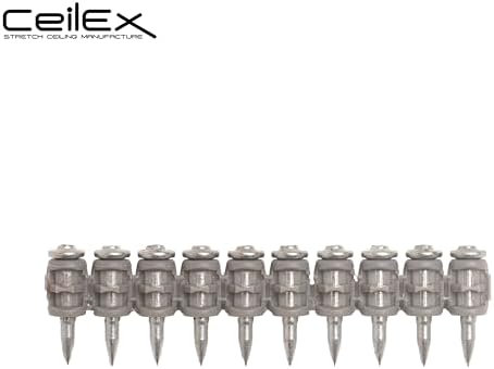 1000x Collated Concrete Nails 7/8 Inch (22mm) for Hilti BX 3 (BX3) Cordless Concrete Nailer, B3 MX Collated Strip, Full Round Head Hardened Steel Pins for Metal Track, Drywall & Concrete
