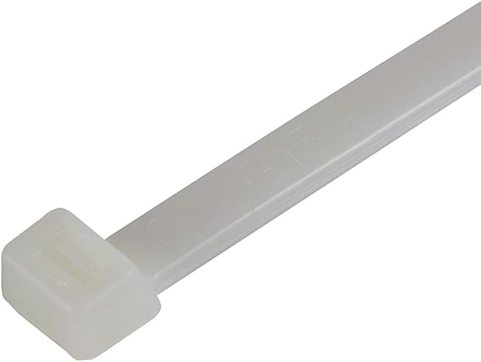 GTSE 14 inch White/Clear Zip Ties, 10,000 Bulk Contractors Pack, 50lb Strength, UV Resistant Long Nylon Cable Ties, Self-Locking 14" Tie Wraps, Full Carton