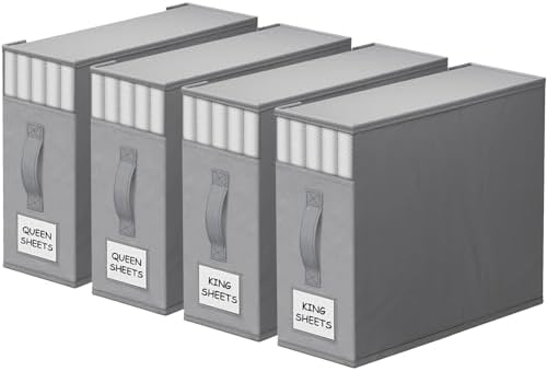 StorageTastic Bed Sheet Closet Organizers and Storage Under Bed Storage