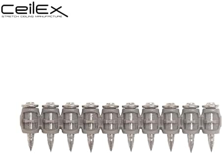 1000x Collated Concrete Nails 3/4 Inch (19mm) for Hilti BX 3 (BX3) Cordless Concrete Nailer, B3 MX Collated Strip, Full Round Head Hardened Steel Pins for Metal Track, Drywall & Concrete
